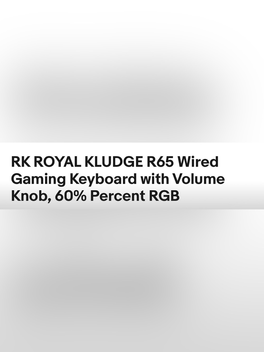 RK Royal Kludge R65 wired gaming keyboard - Picture 5 of 6
